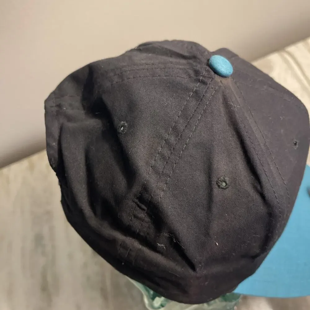 Vintage Chesterton Hat Vintage Black Teal Snapback Trucker Cap Rare